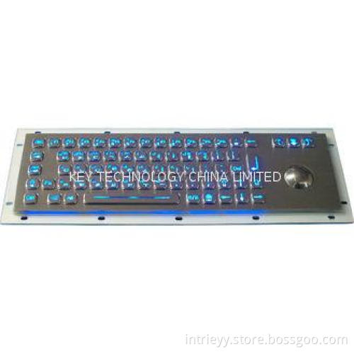 long stroke Illuminated USB Keyboard kiosk For Industrial ,